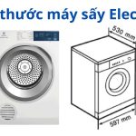 Kích thước máy sấy quần áo Electrolux: Chiều cao, dài, rộng