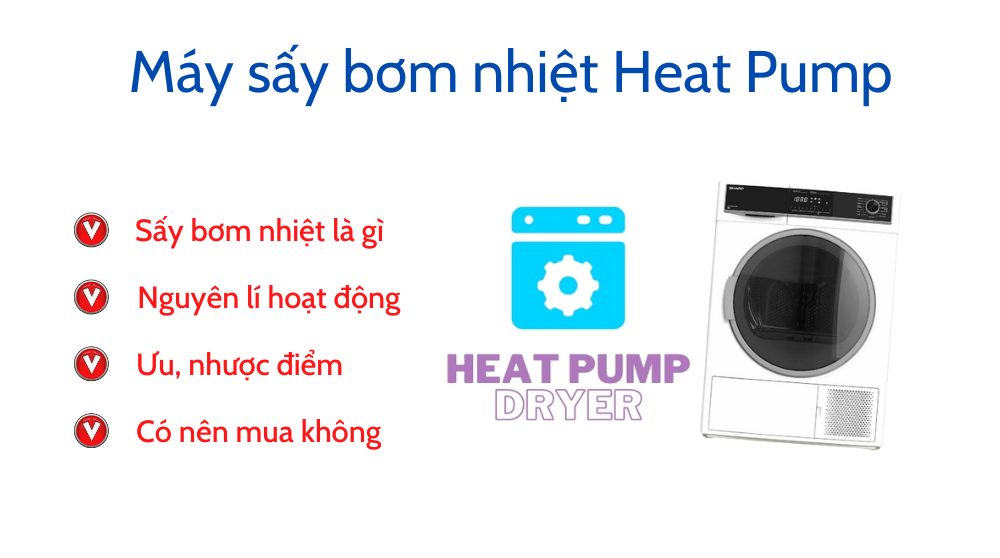 Máy sấy bơm nhiệt là gì
