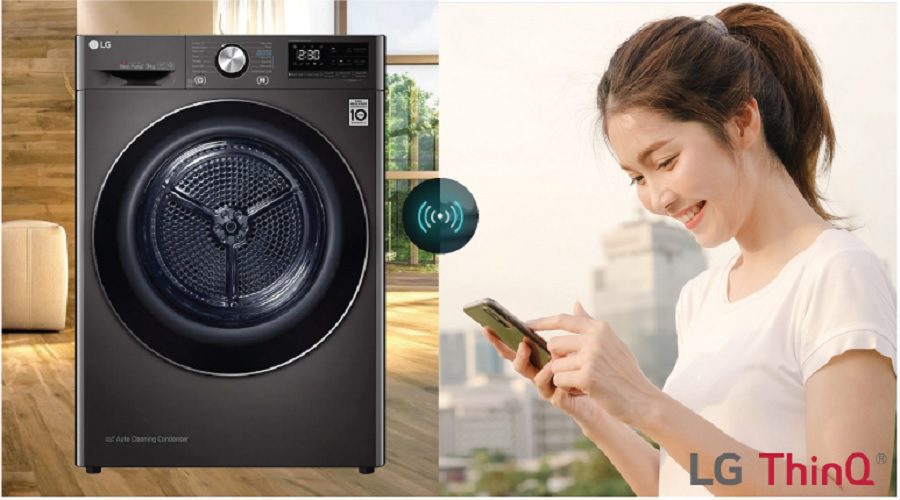 Ứng dụng LG ThinQ trên máy sấy LG