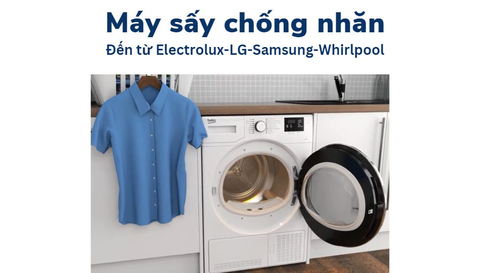 bán máy sấy quần áo không nhăn