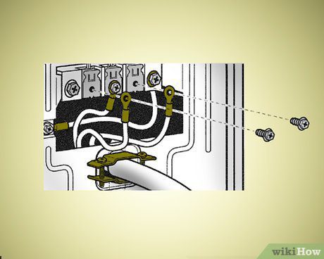 Kết nối các dây còn lại với các phần ở hai bên của vít ở giữa