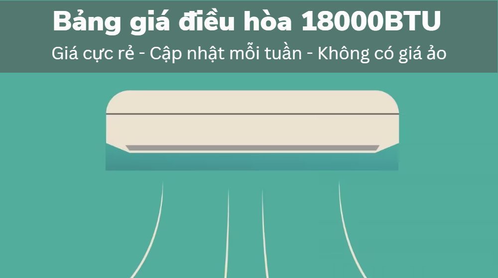 Bảng báo giá điều hòa 18000BTU