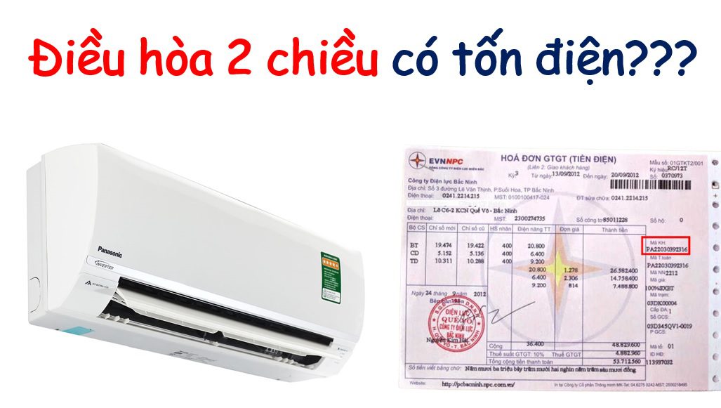 Điều hòa 2 chiều có tốn điện không