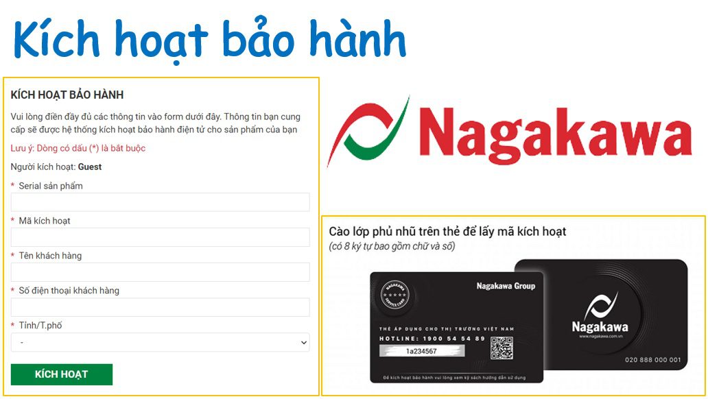 Hướng dẫn kích hoạt bảo hành điều hòa Nagakawa
