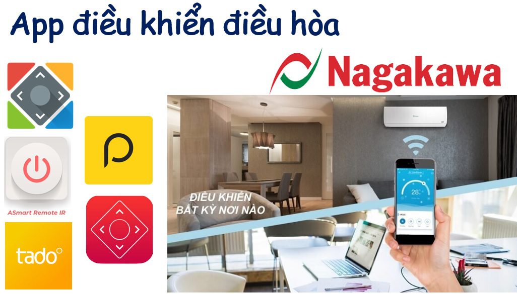 Phần mềm điều khiển điều hòa Nagakawa bằng điện thoại