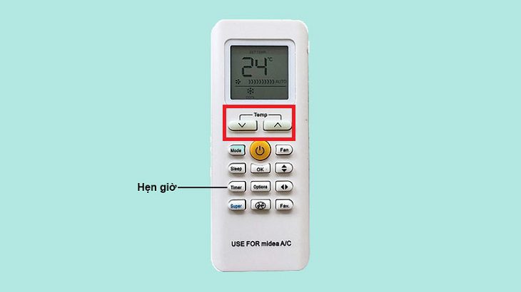 Cách hẹn giờ điều hòa Midea: TIMER ON - TIMER OFF Cách hẹn giờ điều hòa Midea: TIMER ON - TIMER OFF