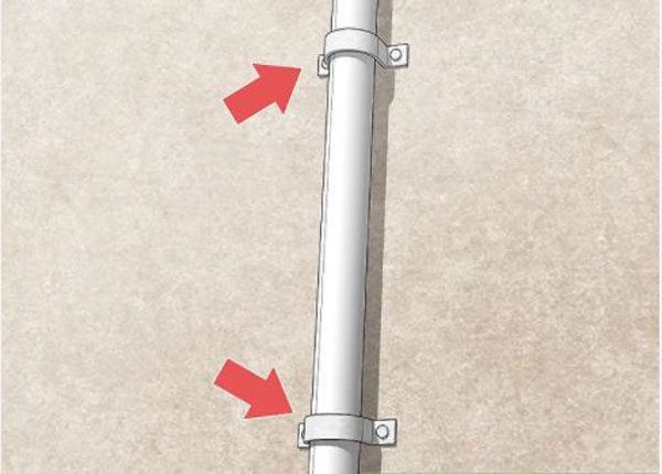 Gắn cố định hệ thống đường ống