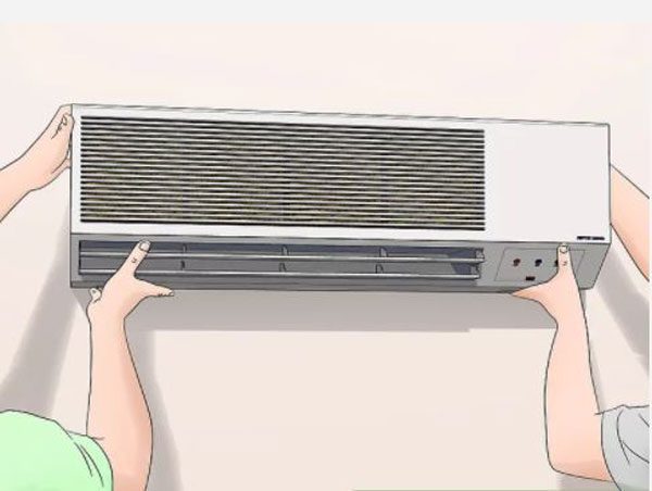 Cố định cục lạnh điều hòa vào tường - hướng dẫn lắp đặt điều hòa treo tường