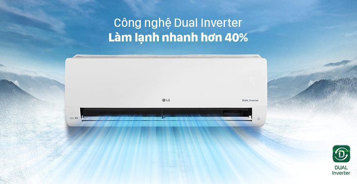 Công nghệ Dual Inverter trên điều hòa LG