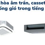 Điều hòa âm trần, cassette và nối ống gió trong tiếng Anh là gì?