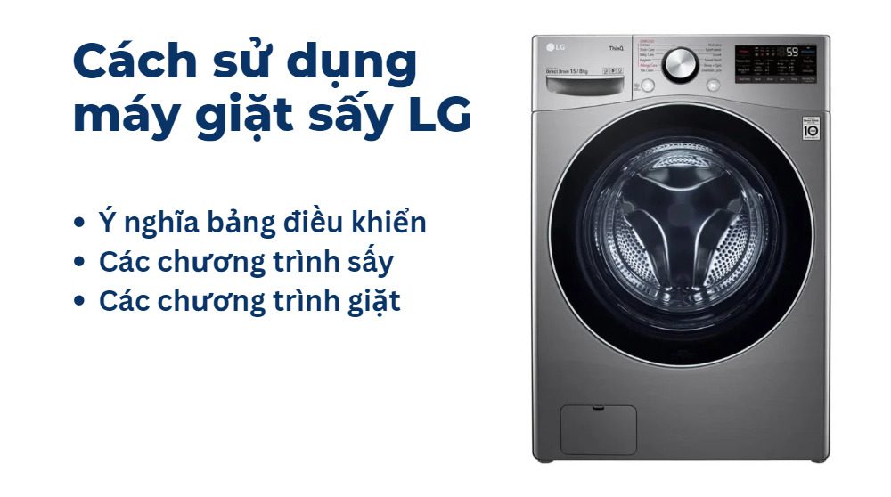hướng dẫn sử dụng máy giặt sấy lg