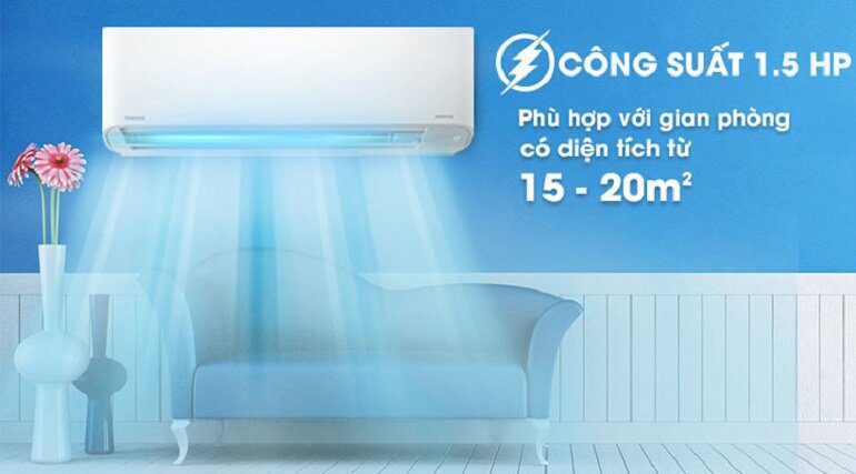 tư vấn mua điều hòa 2 chiều 9000btu đến 24000btu vừa với diện tích phòng