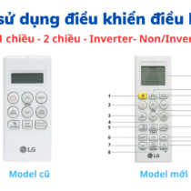 Cách dùng điều khiển điều hòa LG A/C: 1, 2 chiều, đời cũ – mới