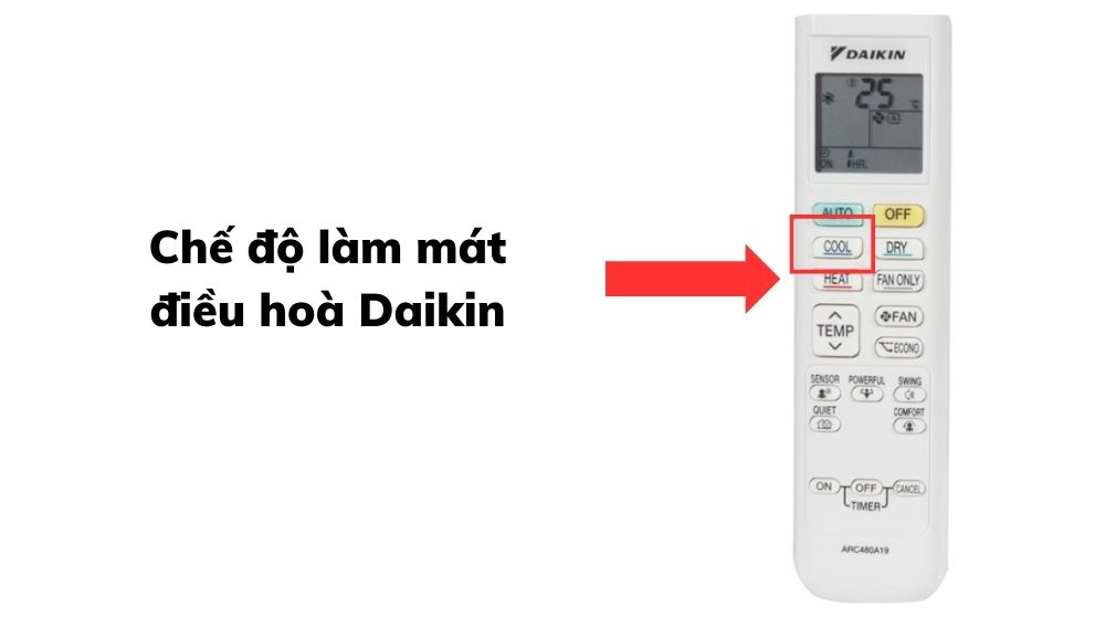 Chế độ làm mát điều hoà Daikin