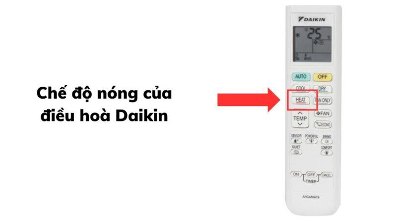 Chế độ nóng của điều hoà Daikin