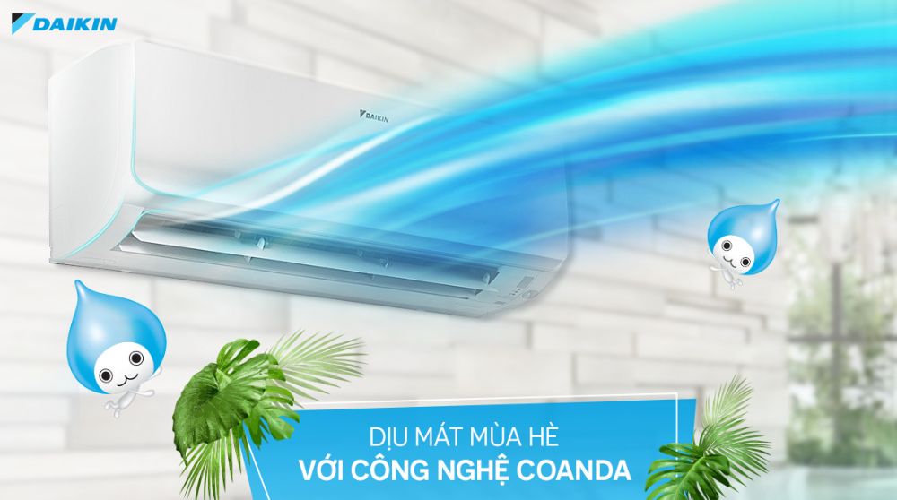 Hiệu ứng Coanda tránh thổi gió trực tiếp vào cơ thể