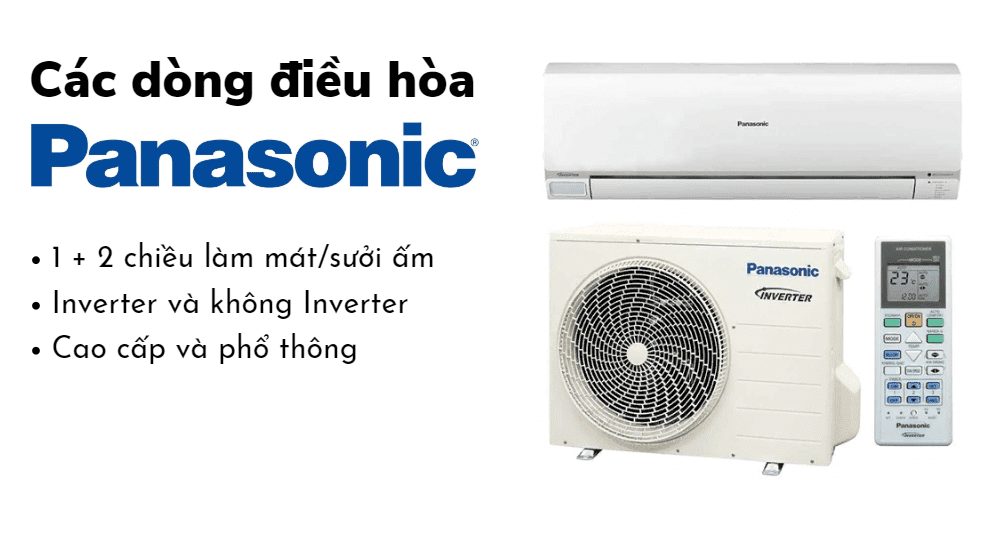 Các dòng máy lạnh Panasonic