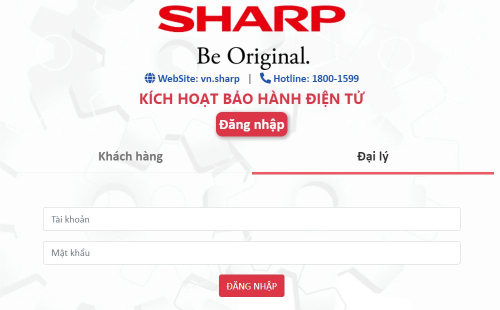cách check bảo hành sharp cho đại lý