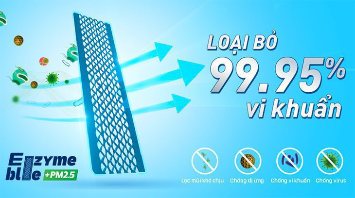 Điều hoà Đaikin kháng khuẩn, khử mùi hiệu tối ưu