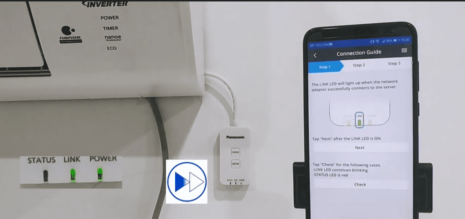Chờ đến khi đèn LINK chuyển tín hiệu màu xanh và ổn định Chờ đến khi đèn LINK chuyển tín hiệu màu xanh và ổn định