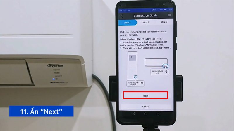 Kết nối smartphone với điều hòa Panasonic Kết nối smartphone với điều hòa Panasonic