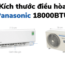 Kích thước điều hòa Panasonic 18000BTU: Cục nóng, cục lạnh