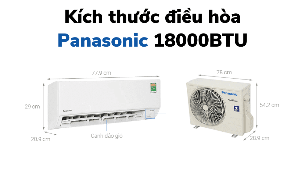 Kích Thước điều Hòa Panasonic 18000 Btu