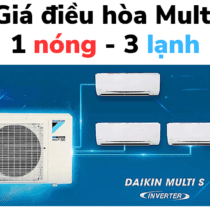 Điều hòa multi 1 nóng 3 lạnh: Panasonic, Mitsubishi, LG, Daikin