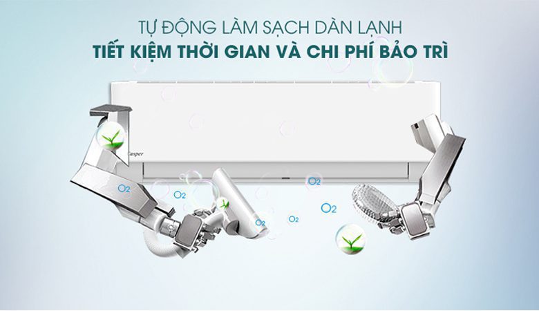 chế độ tự làm sạch điều hoà Casper