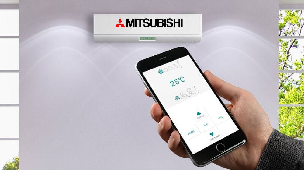 Điều khiển điều hòa Mitsubishi Electric bằng điện thoại