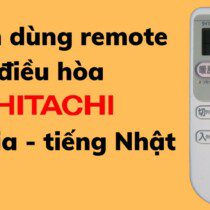 Cách sử dụng điều khiển điều hòa Hitachi nội địa tiếng Nhật