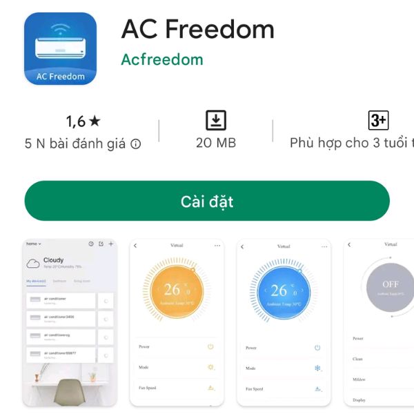 App điều khiển điều hòa casper bằng điện thoại iphone