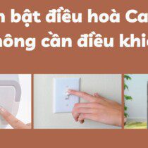 3 cách bật điều hòa Casper không cần điều khiển: mở bằng tay