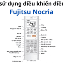 Cách sử dụng điều khiển điều hòa Fujitsu tiếng Nhật | Nocria