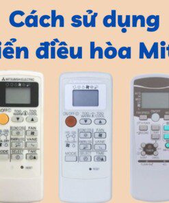Cách sử dụng điều khiển điều hòa Mitsubishi