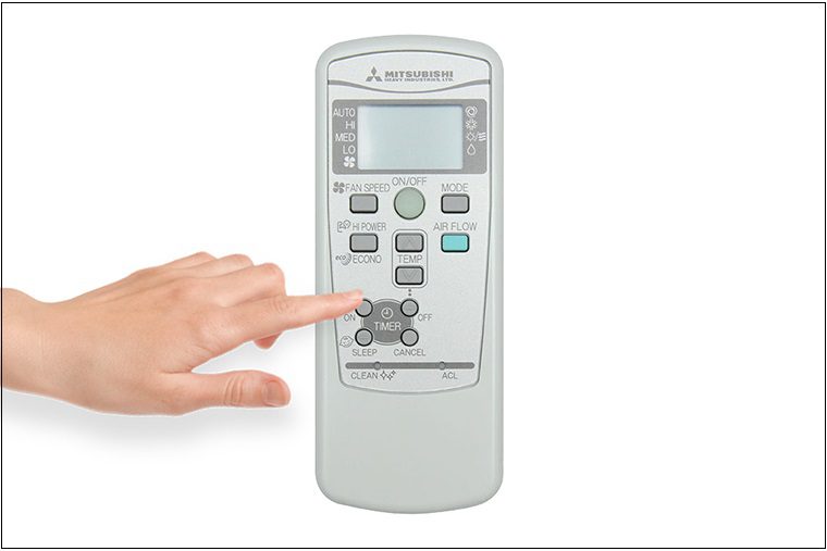 Cách hẹn giờ tắt điều hòa Cách sử dụng điều hòa mitsubishi heavy industries hẹn giờ tắt/bật