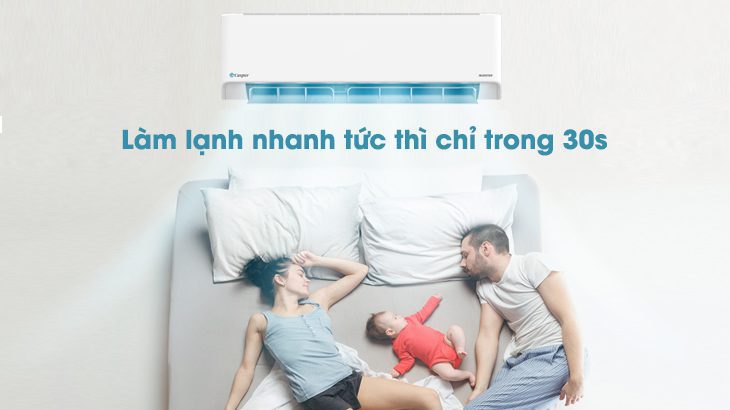 ưu điểm điều hòa casper - làm lạnh nhanh