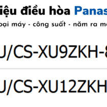 Ý nghĩa các ký hiệu điều hòa Panasonic | Mã model máy lạnh