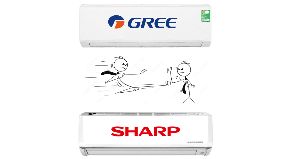So Sánh điều Hòa Gree Và Sharp