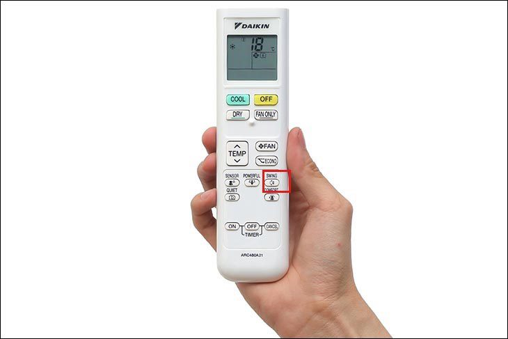 cách chỉnh điều hoà đaikin mát - chỉnh hướng cánh quạt