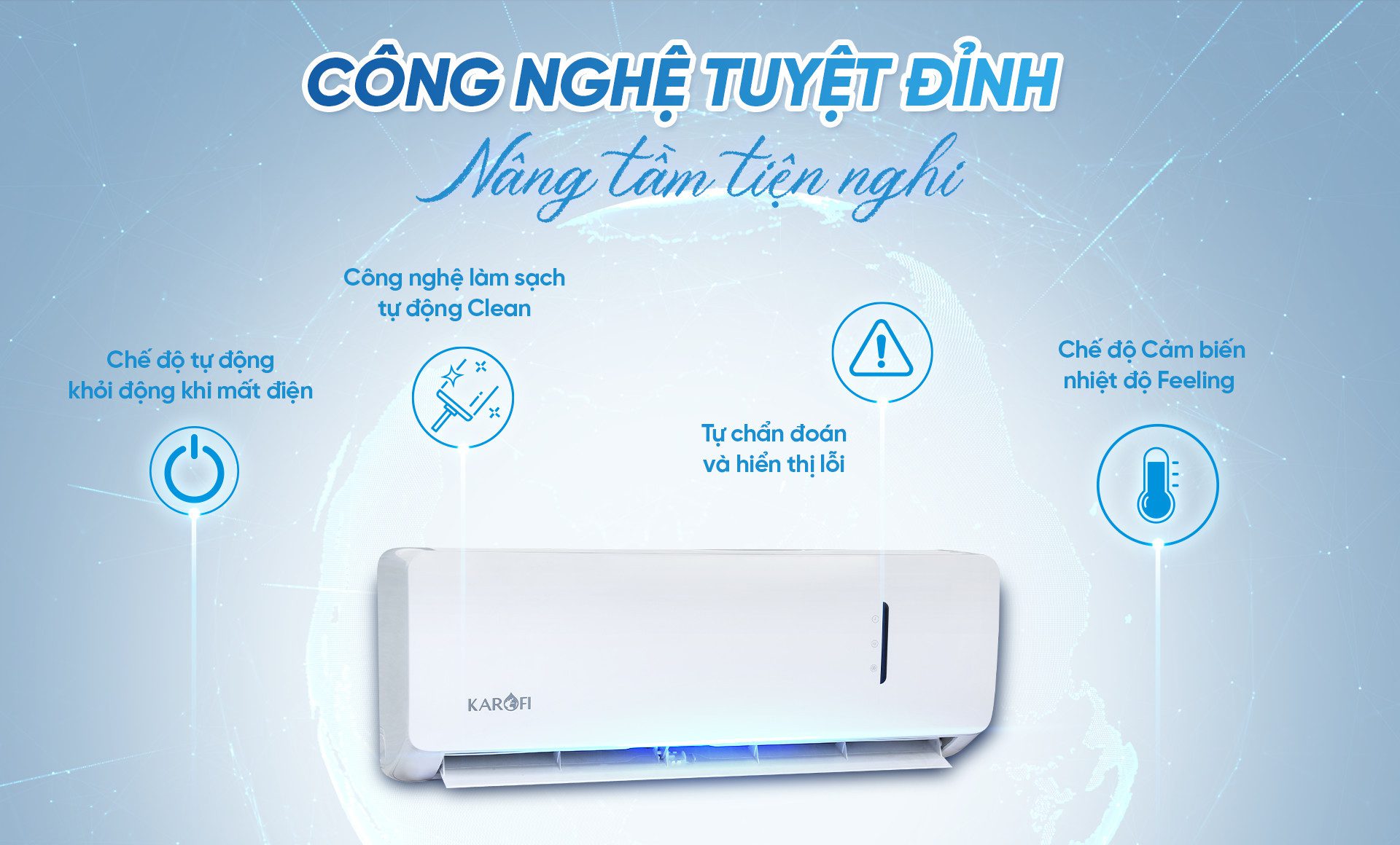 Máy lạnh Karofi có nhiều tính năng thông minh