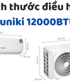 Kích Thước điều Hòa Funiki 12000btu