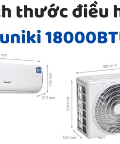 Kích Thước điều Hòa Funiki 18000btu