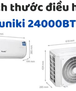 Kích Thước điều Hòa Funiki 24000btu