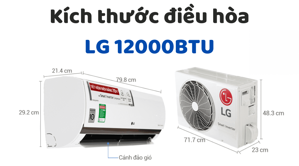 Kích Thước điều Hòa Lg 12000btu
