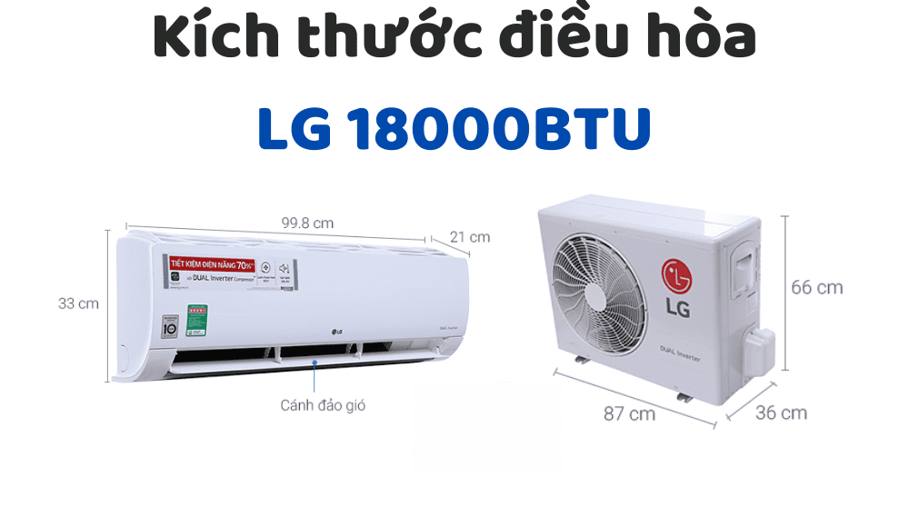 Kích Thước điều Hòa Lg 18000btu