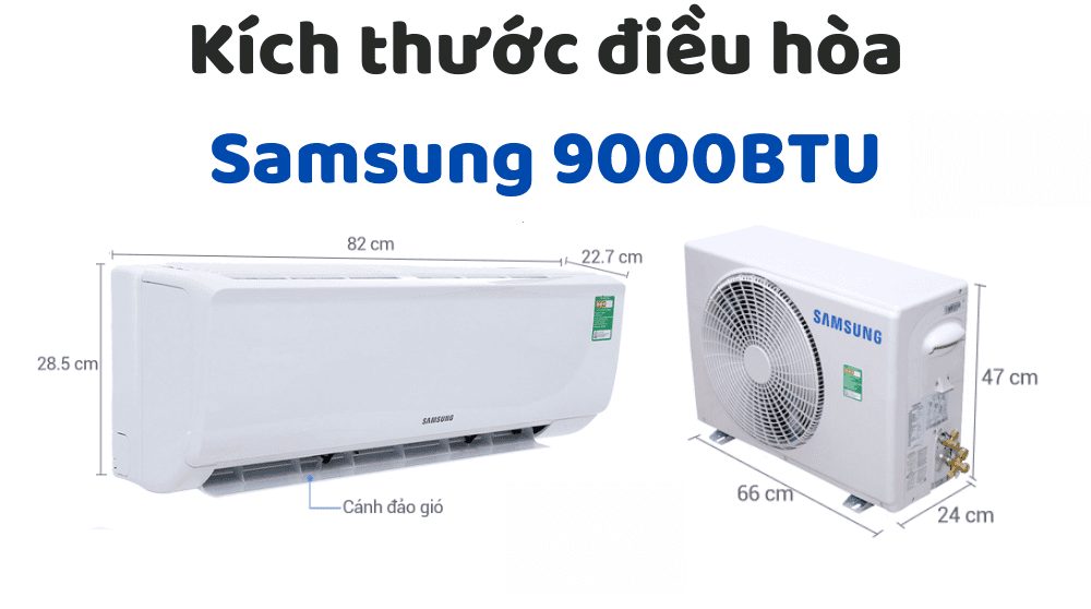 Kích Thước điều Hòa Samsung 9000btu