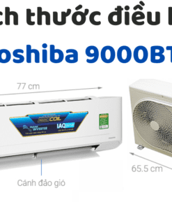 Kích Thước điều Hòa Toshiba 9000btu