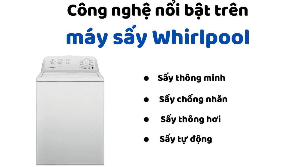 Công Nghệ Sấy Nổi Bật Của Máy Sấy Whirlpool