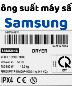 Công Suất Máy Sấy Samsung